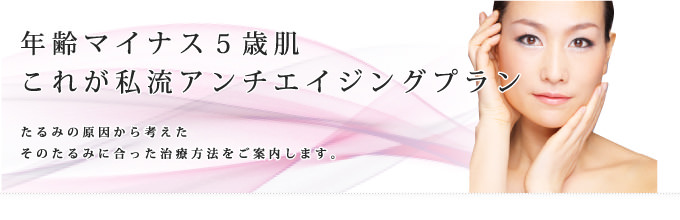 たるみ治療でアンチエイジング